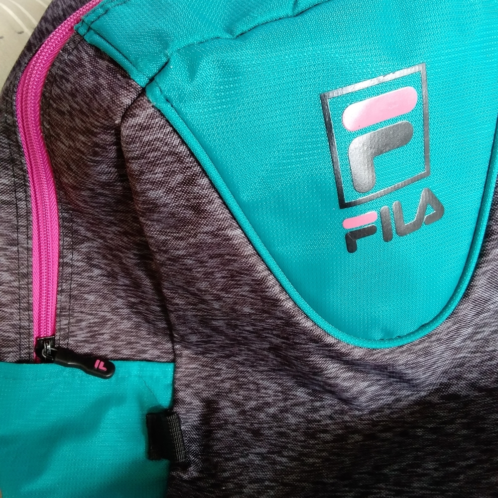 Fila Turquoise/Pink/Dapple Grey Backpack - Picture 2 of 8